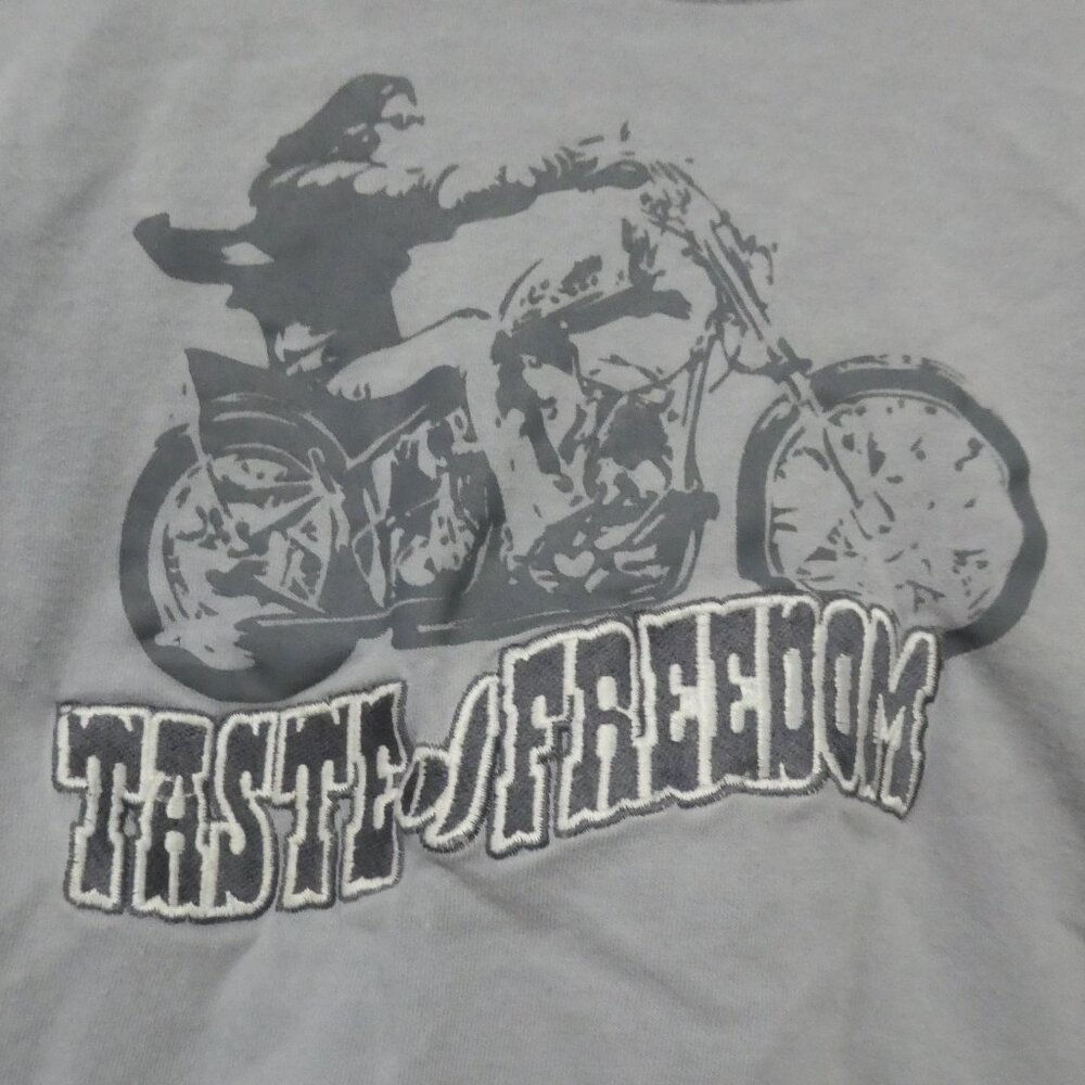 Unbranded | P2P 12.5 inches measured | Grey Motorcycle Graphic T-Shirt